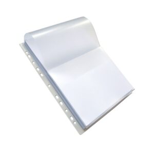 Elba A4 Expandable & Embossed Punched Pocket With Flap 180 Micron Pack 10
