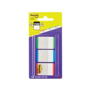 Post-it Strong Index Red Green Blue Pack 66