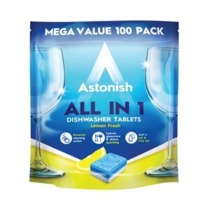 Astonish All in One Dishwasher Tablets Lemon Pack 100