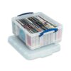 Really Useful 18 Litre Stackable Plastic Storage Box 465x270x290mm Clear