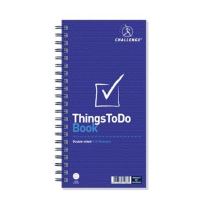Challenge Planning Book Things to do Today Wirebound Perforated 115pp 280x141mm