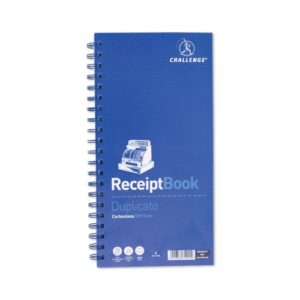 Challenge Duplicate Wirebound Receipt Book 200 Receipts
