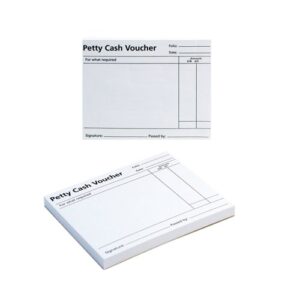 Q-Connect Petty Cash Voucher Pad 125 x101mm Pack of 10
