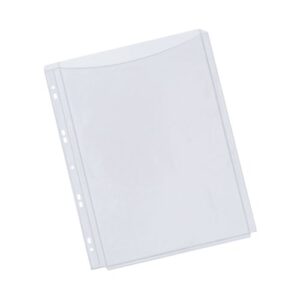 Q-Connect Expanding Punched Pocket Full Length Front A4 Pack of 5