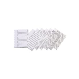 Q-Connect 20-Part A-Z Index Multi-punched Polypropylene White A4