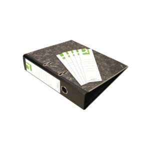 Q-Connect Lever Arch Spine Labels White Pack of 10