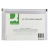 Q-Connect Document Zip Wallet A5 Transparent Pack of 10