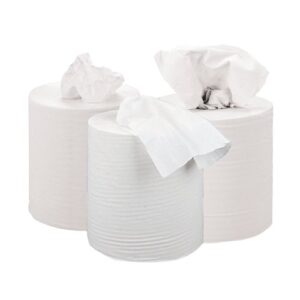 *2Work 2-Ply Centrefeed Roll 150m White (Pack of 6) KF03804