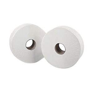 2-Ply Mini Jumbo Toilet Roll 200 Metres 60mm Core Pack of 12