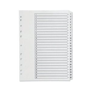 Q-Connect White Board A4 1-25 Mylar Index