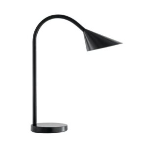Unilux Sol Flexible Arm 4W Led Home Office Desk Lamp Black