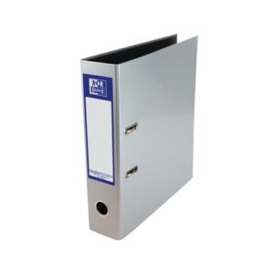 Elba Classy Lever Arch File A4 Laminated Paper On Board Metallic Silver
