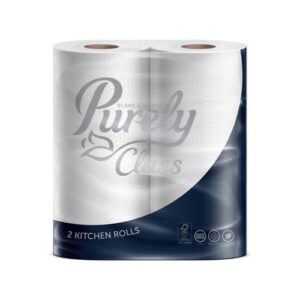 Purely Class Kitchen Roll 3ply 12.5m White Pack Of 2