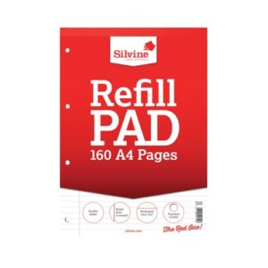 Silvine Feint Ruled & Margin Refill Pad A4