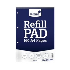 Silvine 5mm Square Refill Pad A4