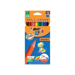 Bic Kids Evolution Colour Pencils Assorted Wallet of 12