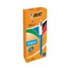 Bic 4-Colour Ball Pen Medium Black Blue Red Green Pack of 12
