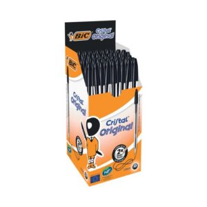 Bic Cristal Original Ball Pen Medium Black Pack of 50