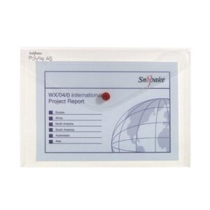 Snopake Polyfile Classic Wallet File Polypropylene A5 Clear