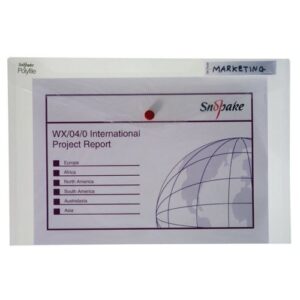 Snopake Polyfile Classic Wallet File Polypropylene Foolscap Clear