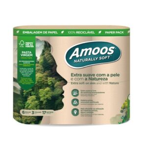 Purely Kind Unbleached Toilet Roll 3ply Pack 6 Paper Pack