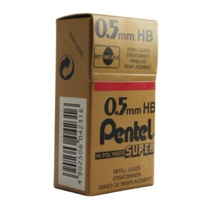 Pentel 0.5mm HB Mechanical Pencil Lead 12 Packs of 12 C505-HB