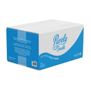 Purely Smile Toilet Paper 2ply Bulk Pack Box Of 9000 Sheets