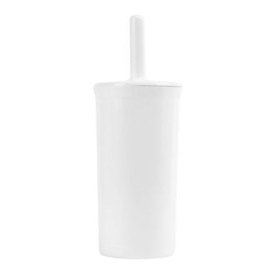 Purely Smile Toilet Brush Fully Enclosed Set White