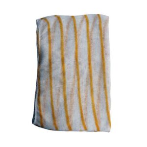 Purely Smile Dishcloth Striped Yellow x 10 Pack Of 10