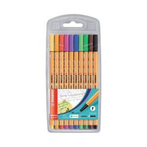 Stabilo Point 88 Fineliner Pens 8810 Assorted Pack of 10