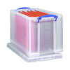 Really Useful 24 Litre Stackable Plastic Storage Box 465x270x290mm Clear