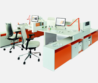 Modular desk example