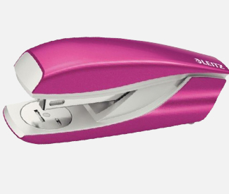 A pink stapler