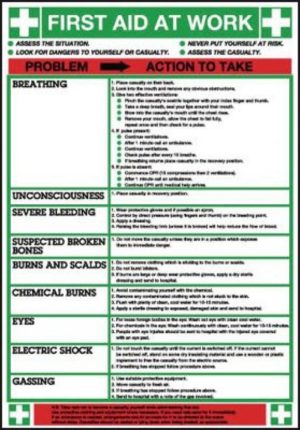 Workplace First Aid Poster 594x420mm