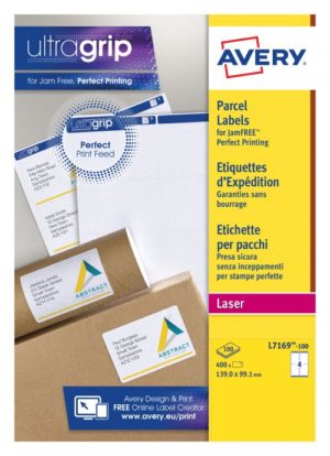 Avery Laser Parcel Labels 139×99.1mm 4 Per Sheet 400 Labels