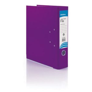 Initiative Lever Arch File Foolscap Purple