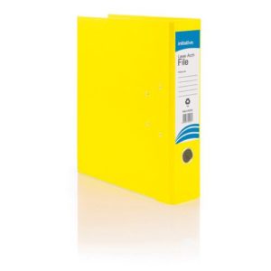 Initiative Lever Arch File Foolscap Yellow
