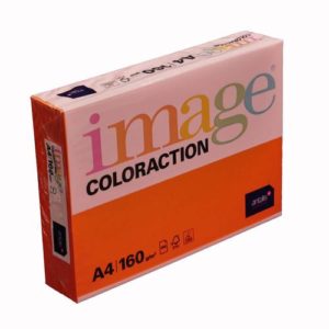 Image Coloraction A4 Amsterdam Deep Orange 160gsm Card Pack 250