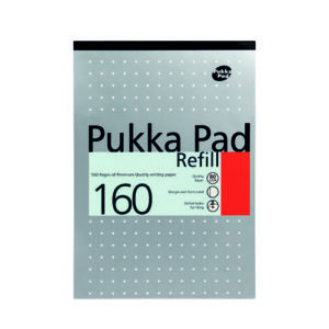 Pukka Pad Metallic Refill Pad A4 Ruled Margin 4 Hole 160 Pages