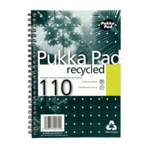 Pukka Pad Recycled Wirebound A5 Ruled Pad 110 Pages
