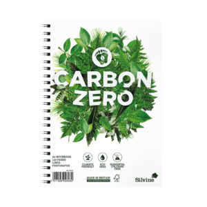 Silvine Carbon Zero Wirebound A5 Notebook Ruled Margin 120 Pages