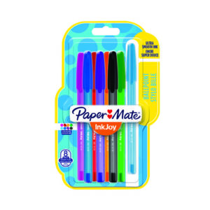 PaperMate InkJoy 100 Ballpoint Pen Medium Assorted Pack of 8