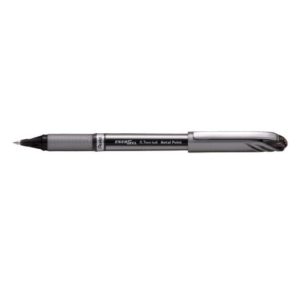 Pentel EnerGel Plus Metal Tip Rollerball Pen 0.7mm Black BL27-A Pack of 12