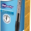 Bic Gelocity Retractable Comfort Grip Pen Medium Black Pack of 12