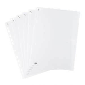 Elba Quick In Punched Pockets A4 Clear Pack 100