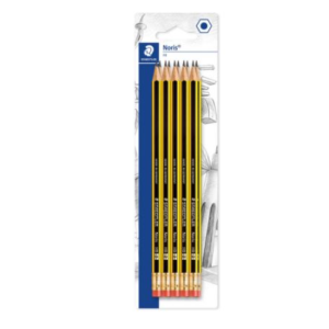 Staedtler 120 Noris Pencil Cedar Wood with Eraser HB Pack of 12