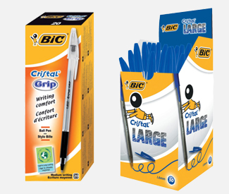 Boxes of BIC pens