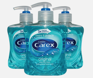 3 bottle of carex hand soap