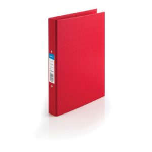 Initiative Polypropylene Coated Board 2 Ring Binder A4 25mm Capacity A4 Red