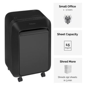Fellowes LX211 Micro Cut Deskside Office Shredder Black